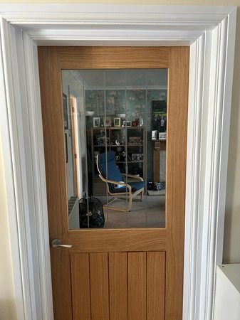 Finished oak doors
