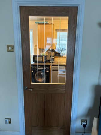 Finished oak doors