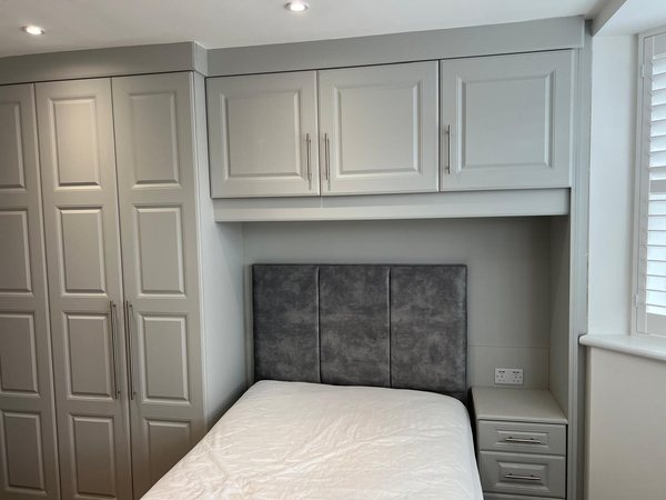 Fitted bedroom furniture and blinds