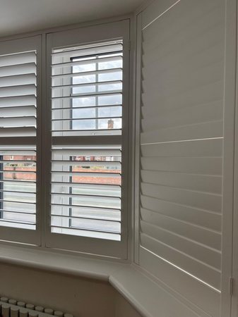Fitted bedroom furniture and blinds